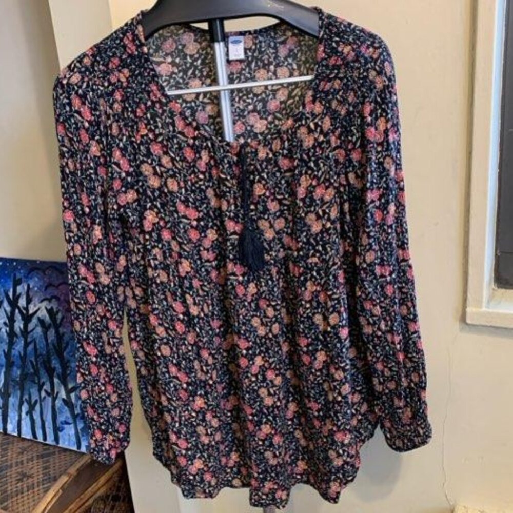 Old Navy boho shirred bloused